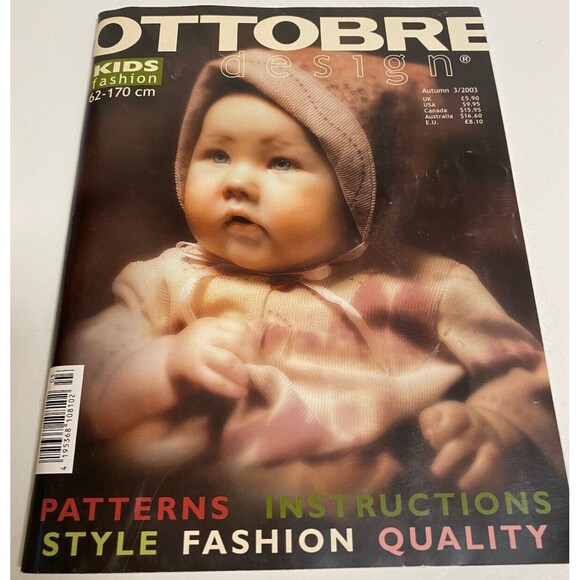 Ottobre Kids Fashion Sewing Pattern Magazine Intact Autumn 2003 - Picture 2 of 4